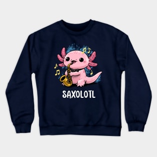 Saxy Axolotl Crewneck Sweatshirt